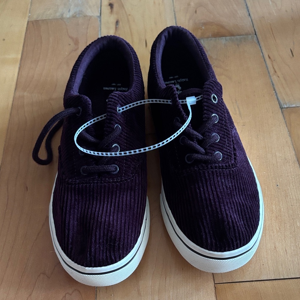 Polo Ralph Lauren Purple Velvet Shoes - Picture 4 of 5